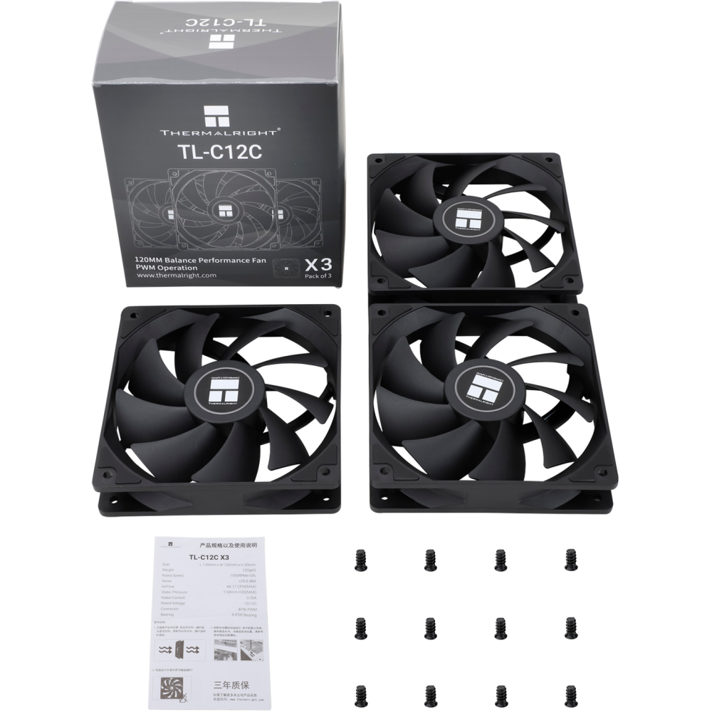 Вентилятор для корпуса Thermalright TL-C12C (3 шт.) — изображение 5