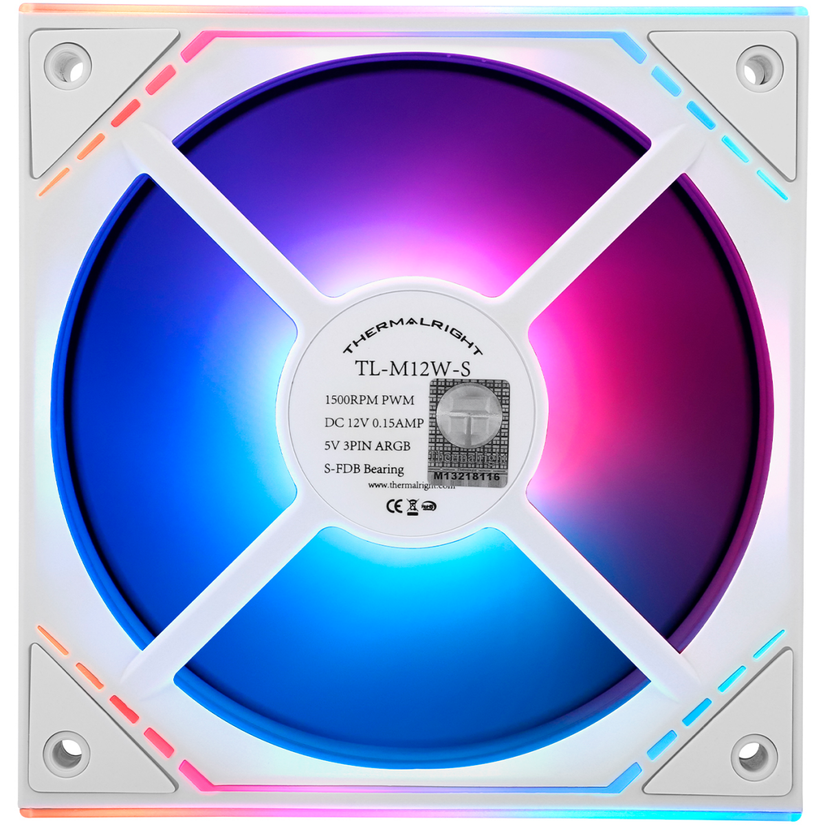 Вентилятор для корпуса Thermalright TL-M12W-S X3 — изображение 3