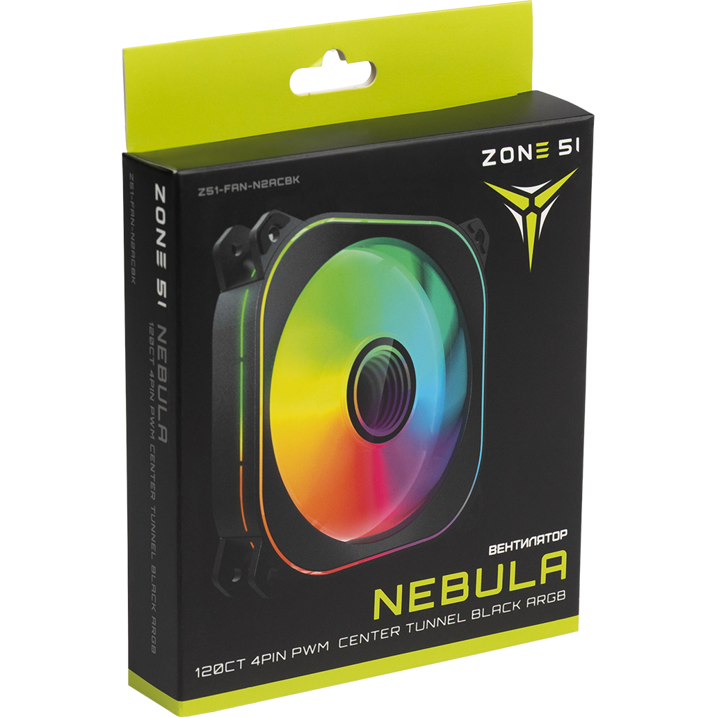 Вентилятор для корпуса ZONE 51 NEBULA 120CT Black — изображение 8