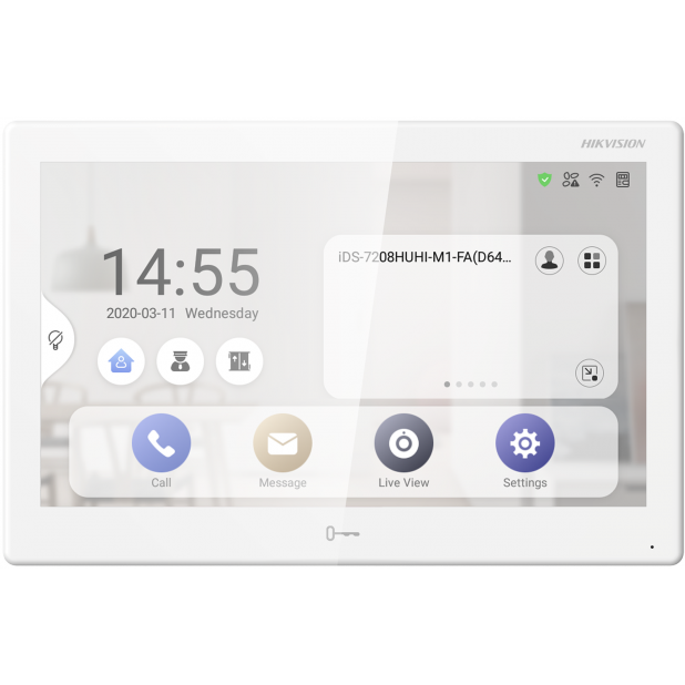 Видеодомофон Hikvision DS-KH9510-WTE1(B) White