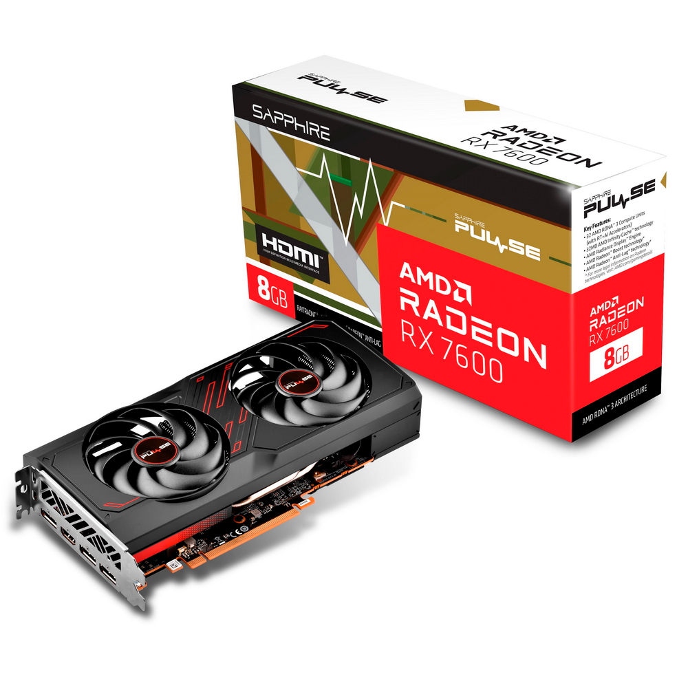 Видеокарта AMD Radeon RX 7600 Sapphire Pulse 8GB (11324-01-20G) — изображение 6