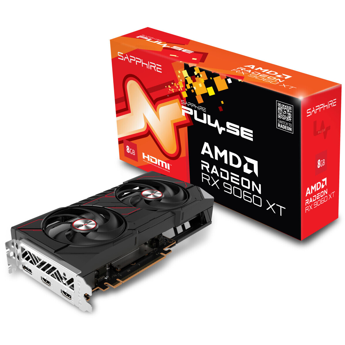 Видеокарта AMD Radeon RX 9060 XT Sapphire Pulse OC 8GB (11350-04-20G) — изображение 6