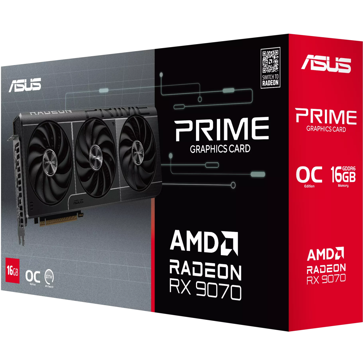 Видеокарта AMD Radeon RX 9070 ASUS OC 16GB (PRIME-RX9070-O16G-EVO) — изображение 4