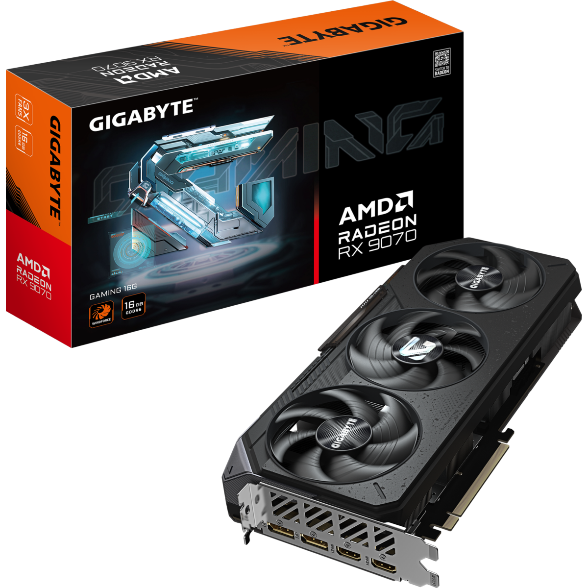 Видеокарта AMD Radeon RX 9070 Gigabyte GAMING 16GB (GV-R9070GAMING-16GD) — изображение 2