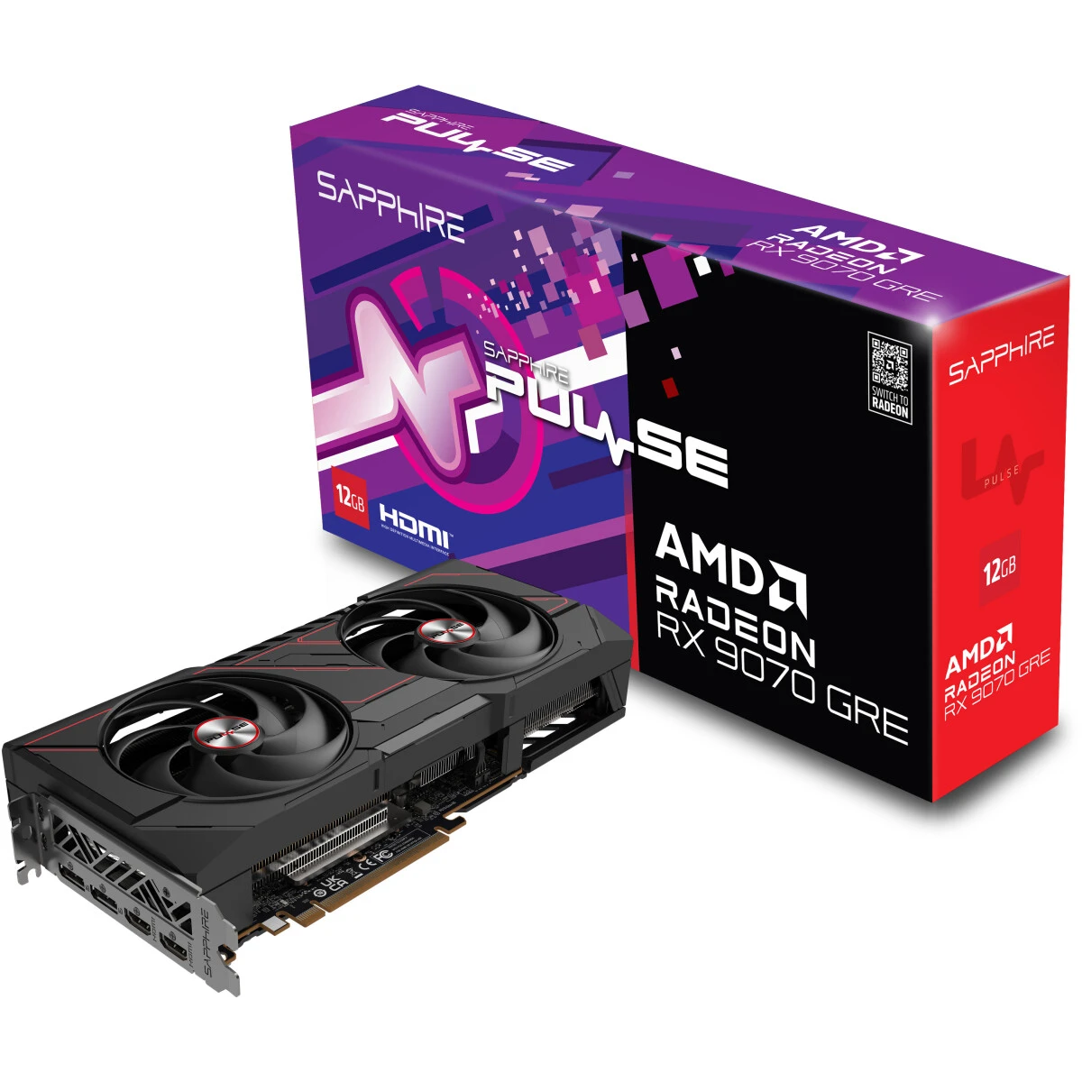 Видеокарта AMD Radeon RX 9070 GRE Sapphire Pulse OC 12GB (11354-01-20G) — изображение 6
