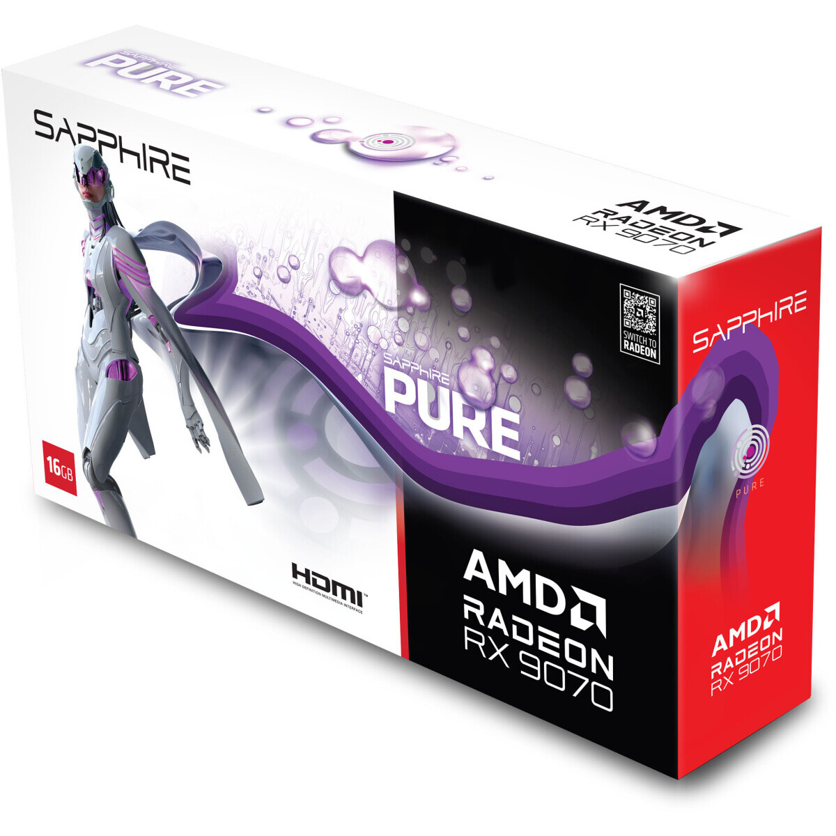 Видеокарта AMD Radeon RX 9070 Sapphire Pure OC 16GB (11349-02-20G) — изображение 7