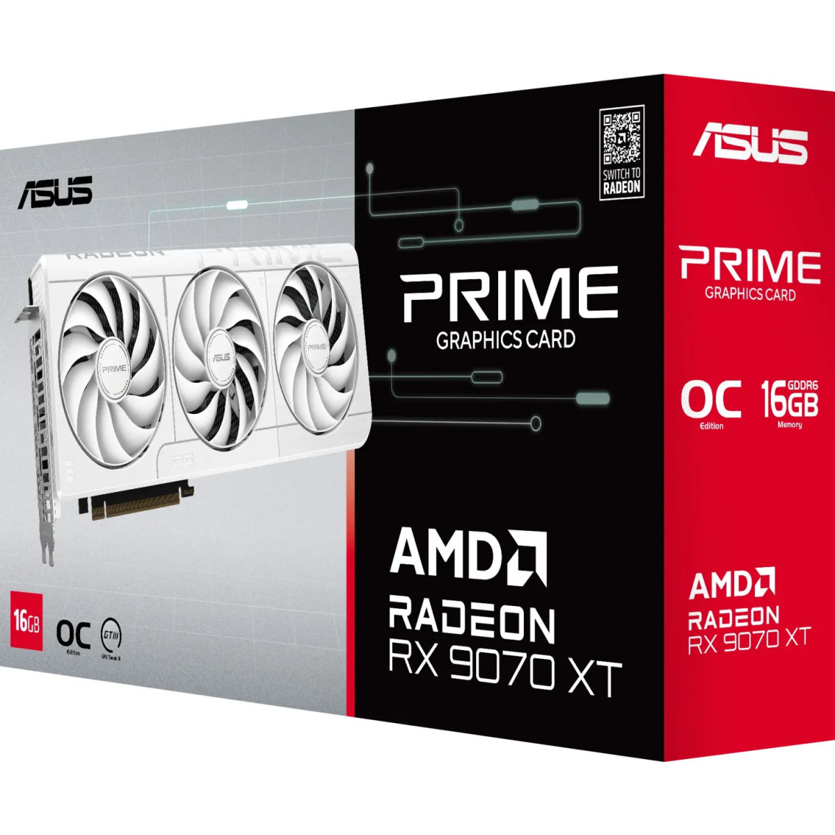 Видеокарта AMD Radeon RX 9070 XT ASUS OC 16GB ( PRIME-RX9070XT-O16G-WHITE) — изображение 5