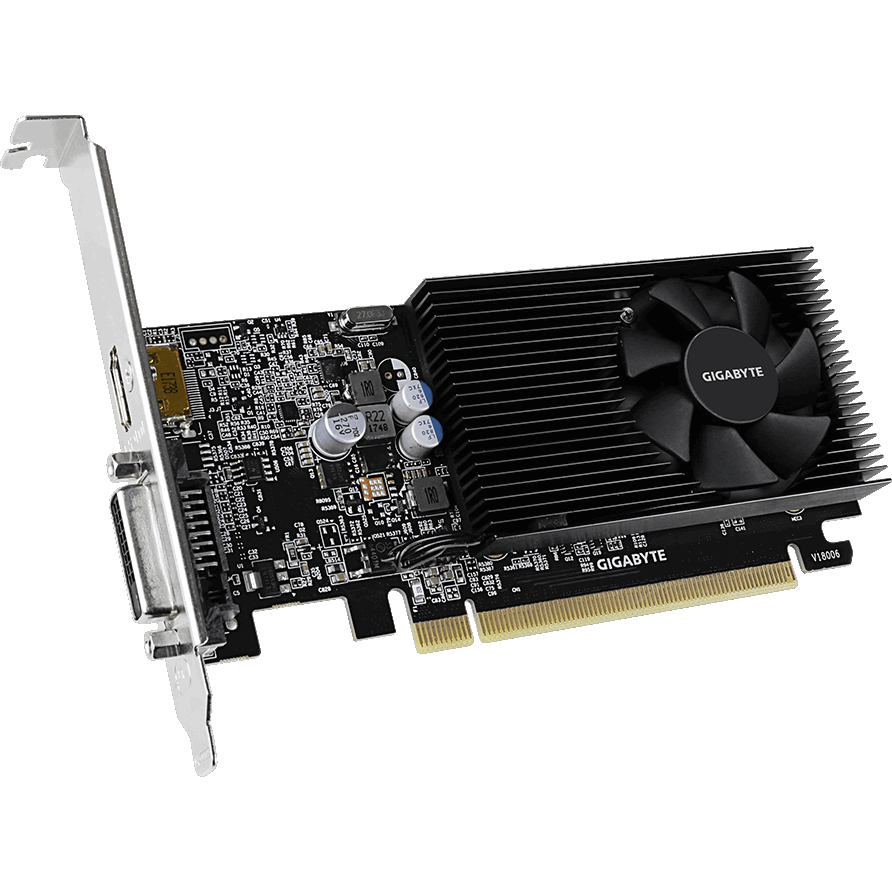 Видеокарта NVIDIA GeForce GT 1030 Gigabyte 2GB (GV-N1030D4-2GL)