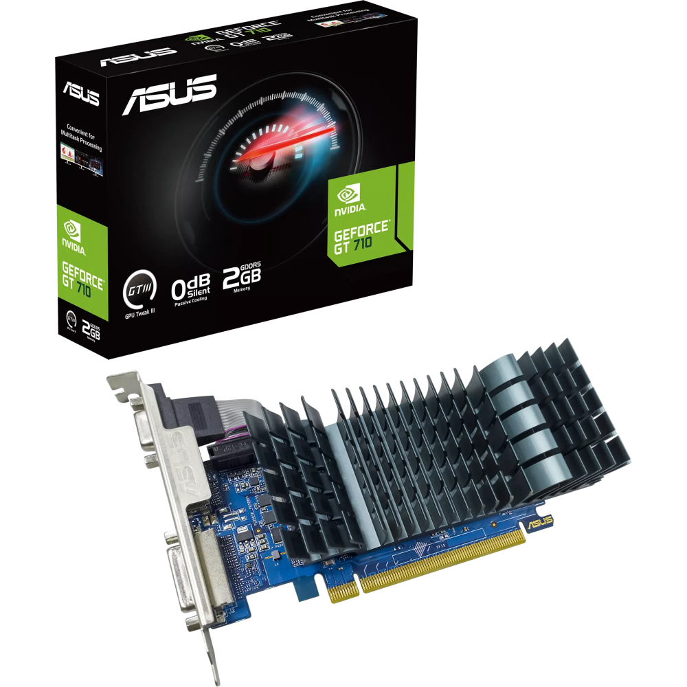 Видеокарта NVIDIA GeForce GT 710 ASUS 2GB (GT710-SL-2GD5-BRK-EVO) — изображение 4