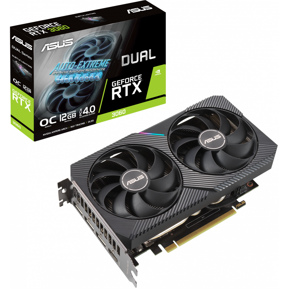 Видеокарта NVIDIA GeForce RTX 3060 ASUS 12GB LHR (DUAL-RTX3060-O12G-V2) — изображение 8