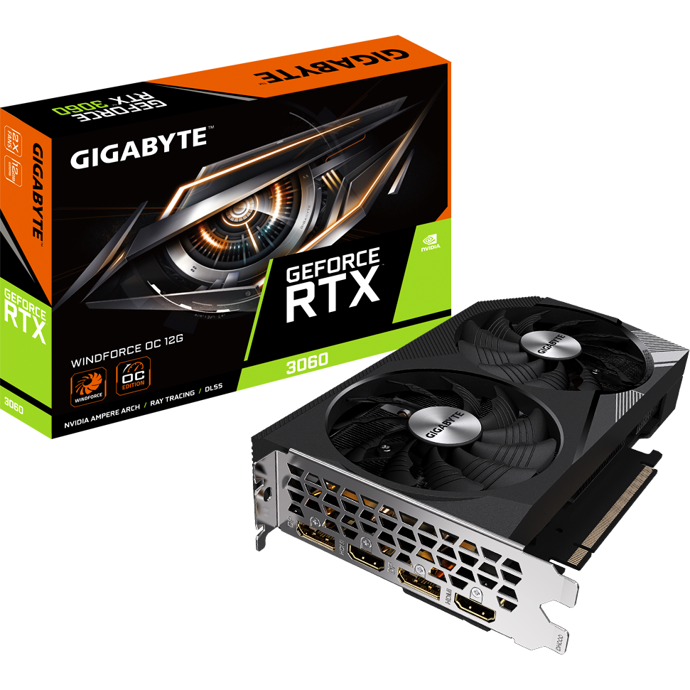 Видеокарта NVIDIA GeForce RTX 3060 Gigabyte 12GB (GV-N3060WF2OC-12GD 2.0) — изображение 8