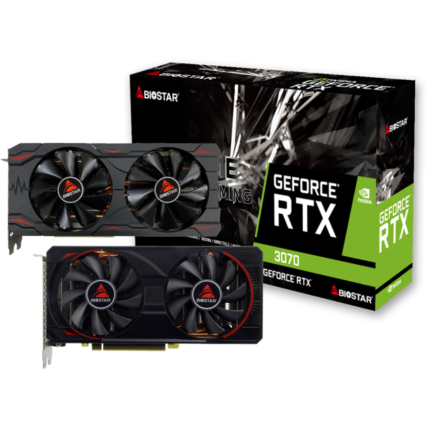 Видеокарта NVIDIA GeForce RTX 3070 Biostar 8GB (VN3706RM82) — изображение 3