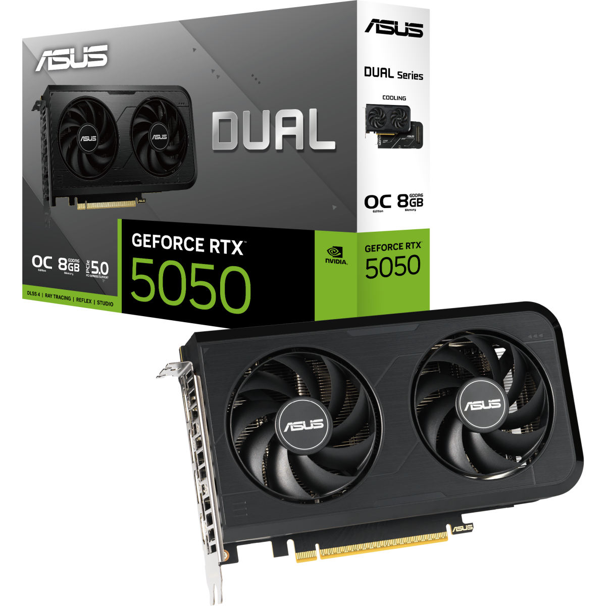 Видеокарта NVIDIA GeForce RTX 5050 ASUS OC 8GB (DUAL-RTX5050-O8G) — изображение 5