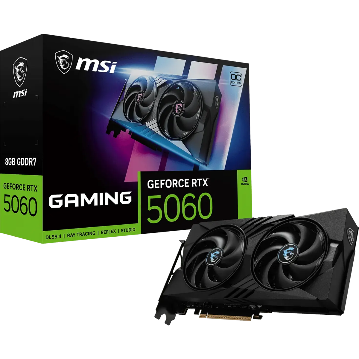 Видеокарта NVIDIA GeForce RTX 5060 MSI OC 8GB (RTX 5060 8G GAMING OC V1) — изображение 5