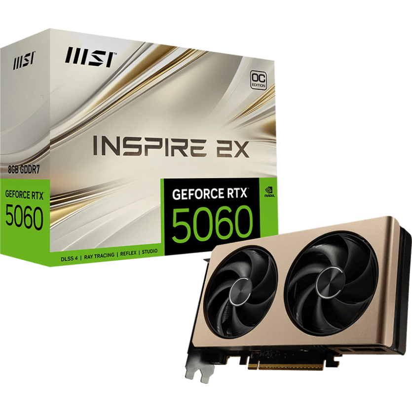 Видеокарта NVIDIA GeForce RTX 5060 MSI OC 8GB (RTX 5060 8G INSPIRE 2X OC) — изображение 5