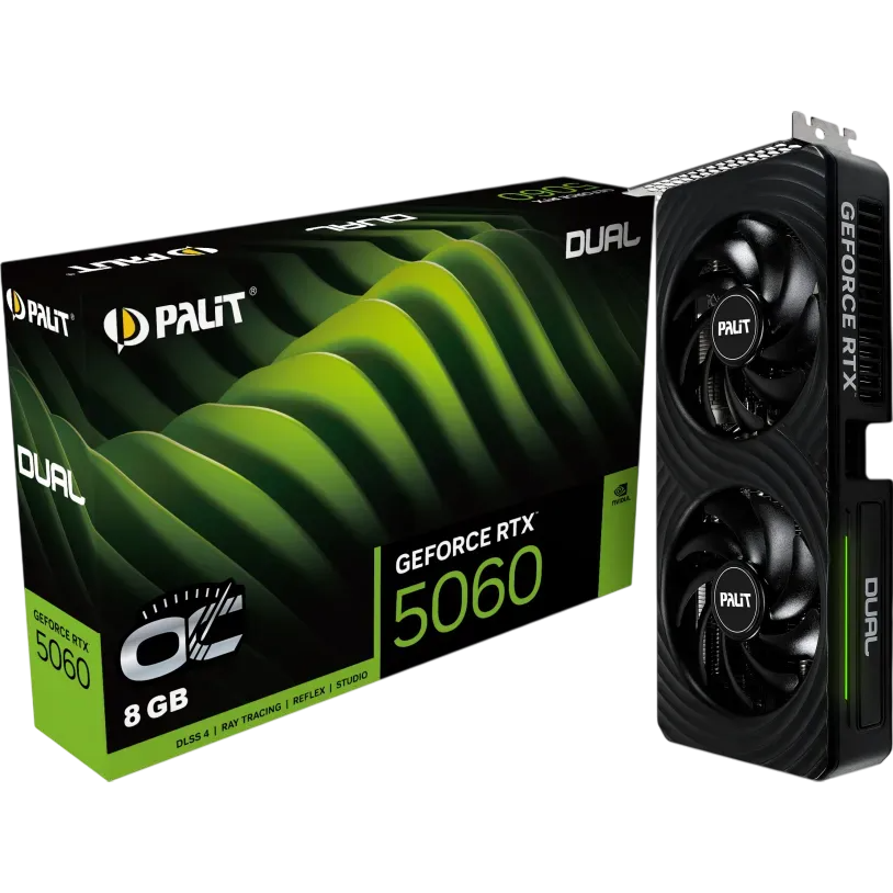 Видеокарта NVIDIA GeForce RTX 5060 Palit Dual OC 8GB (NE75060S19P1-GB2063D) — изображение 4