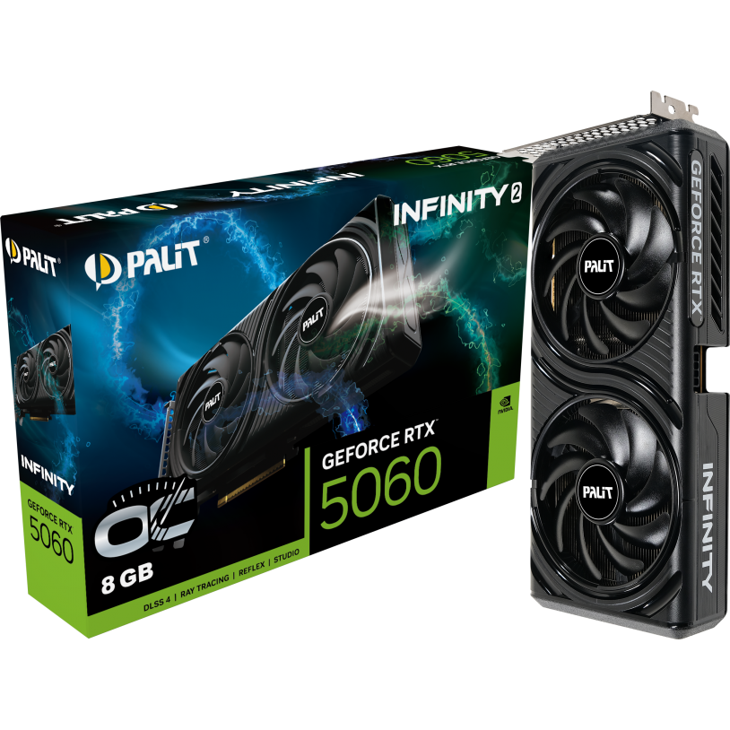 Видеокарта NVIDIA GeForce RTX 5060 Palit Infinity 2 OC 8GB (NE75060V19P1-GB2063L) — изображение 2