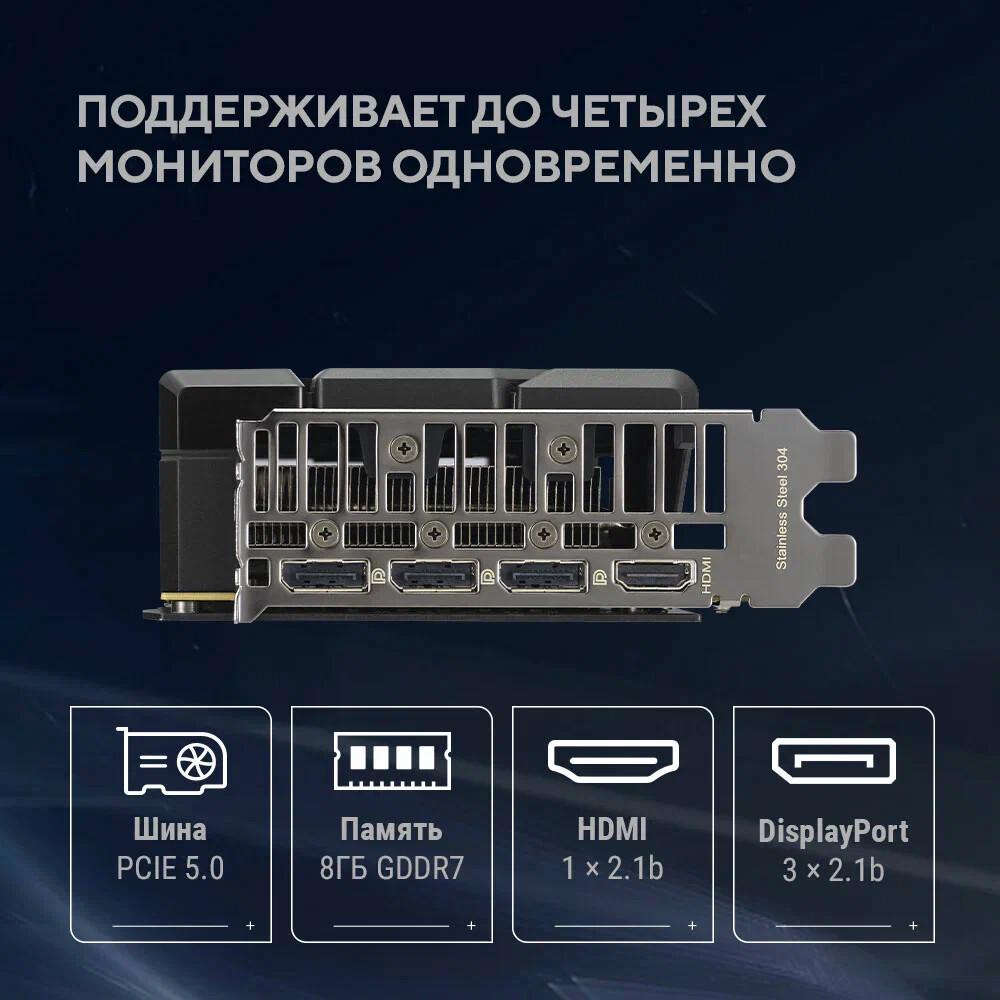 Видеокарта NVIDIA GeForce RTX 5060 Ti ASUS OC 8GB (DUAL-RTX5060TI-O8G) — изображение 4