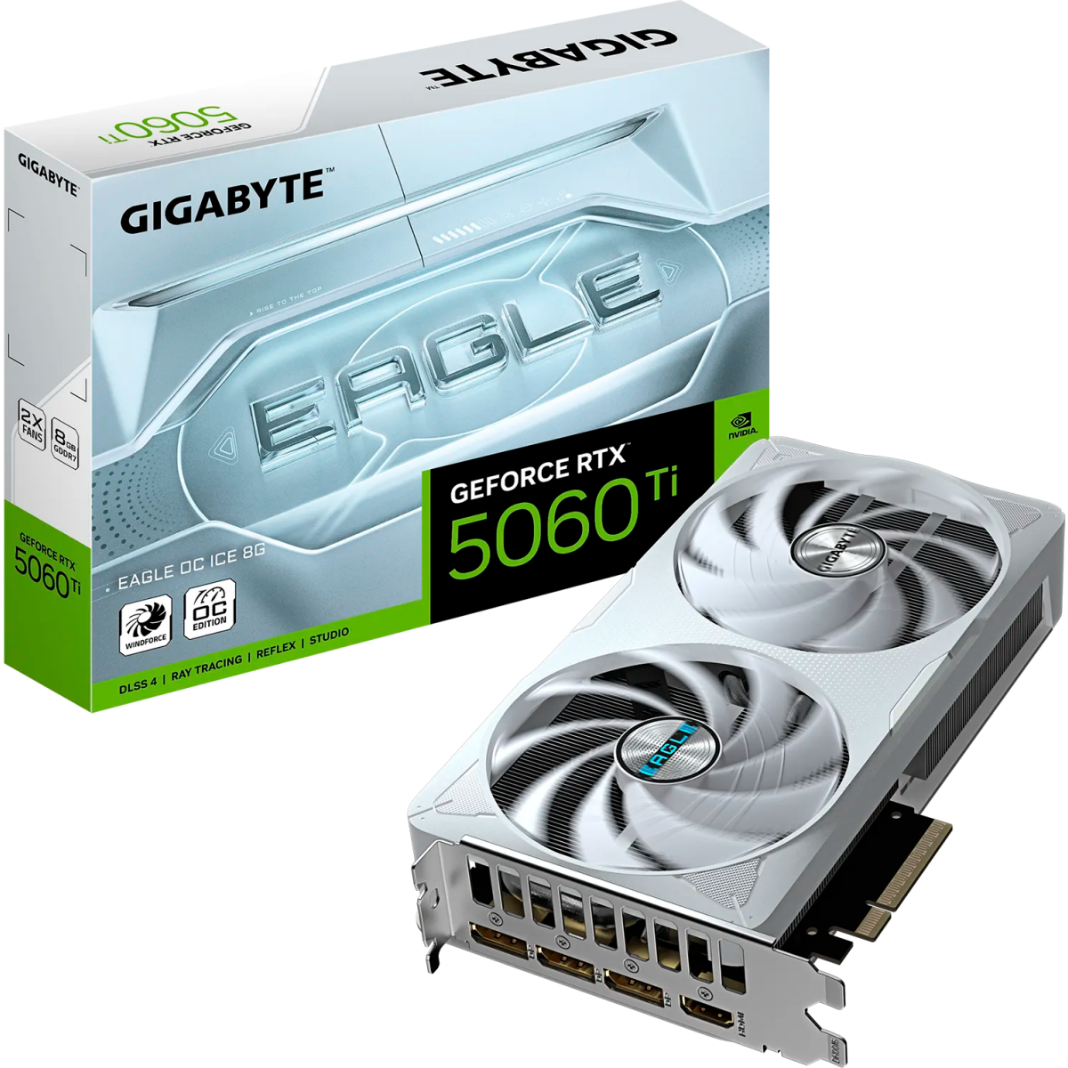 Видеокарта NVIDIA GeForce RTX 5060 Ti Gigabyte EAGLE OC ICE 8GB (GV-N506TEAGLEOC ICE-8GD) — изображение 2