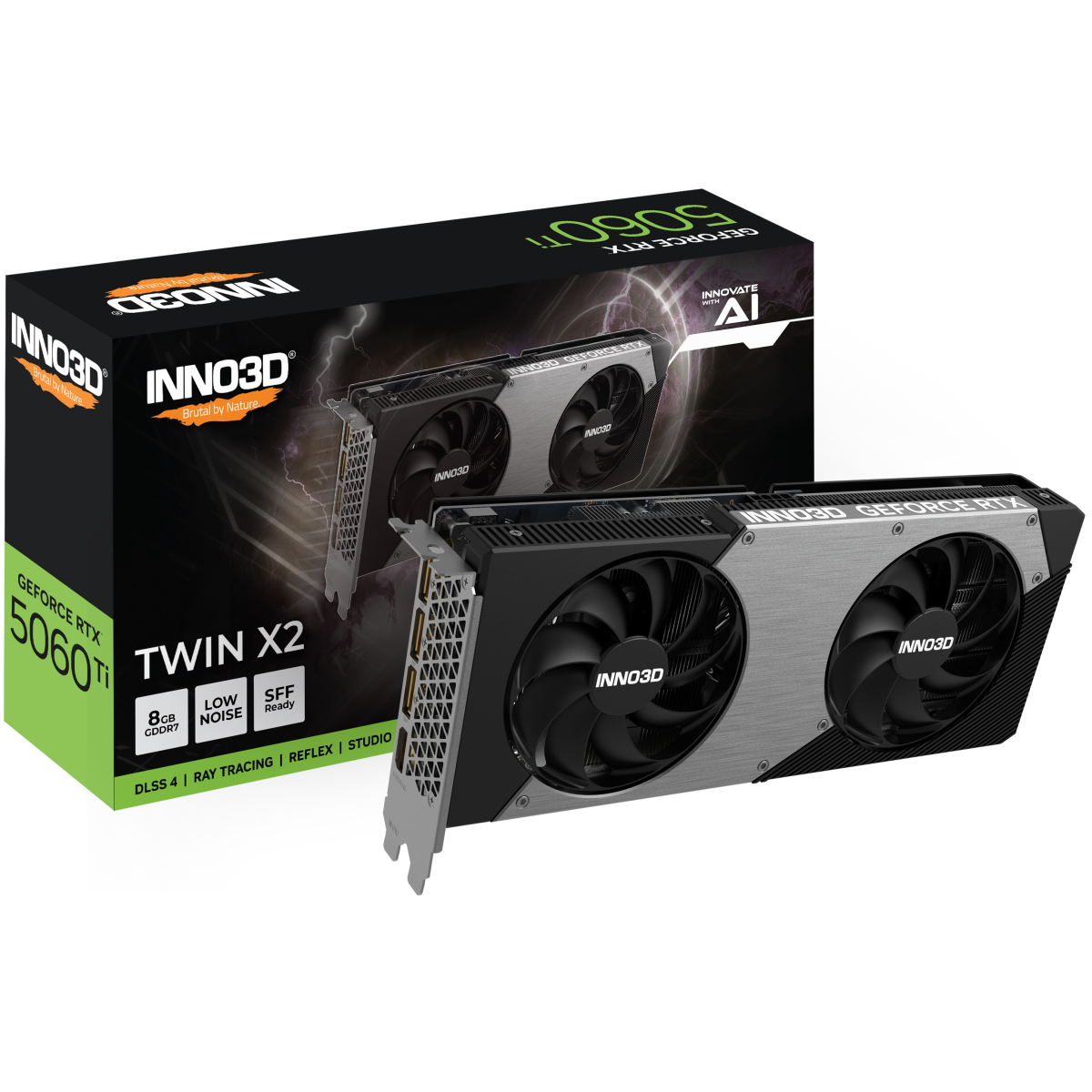 Видеокарта NVIDIA GeForce RTX 5060 Ti INNO3D Twin X2 8GB (N506T2-08D7-193075N) — изображение 3