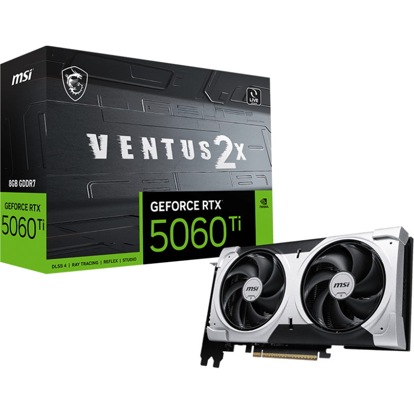 Видеокарта NVIDIA GeForce RTX 5060 Ti MSI 8GB (RTX 5060 TI 8G VENTUS 2X PLUS) — изображение 5