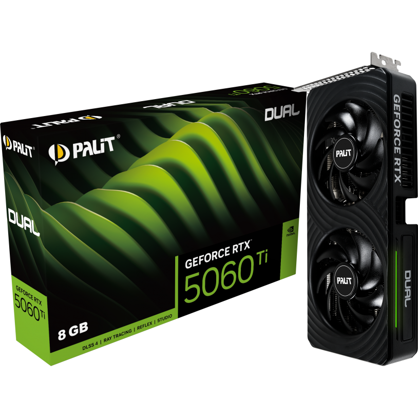 Видеокарта NVIDIA GeForce RTX 5060 Ti Palit Dual 8GB (NE7506T019P1-GB2062D) — изображение 3