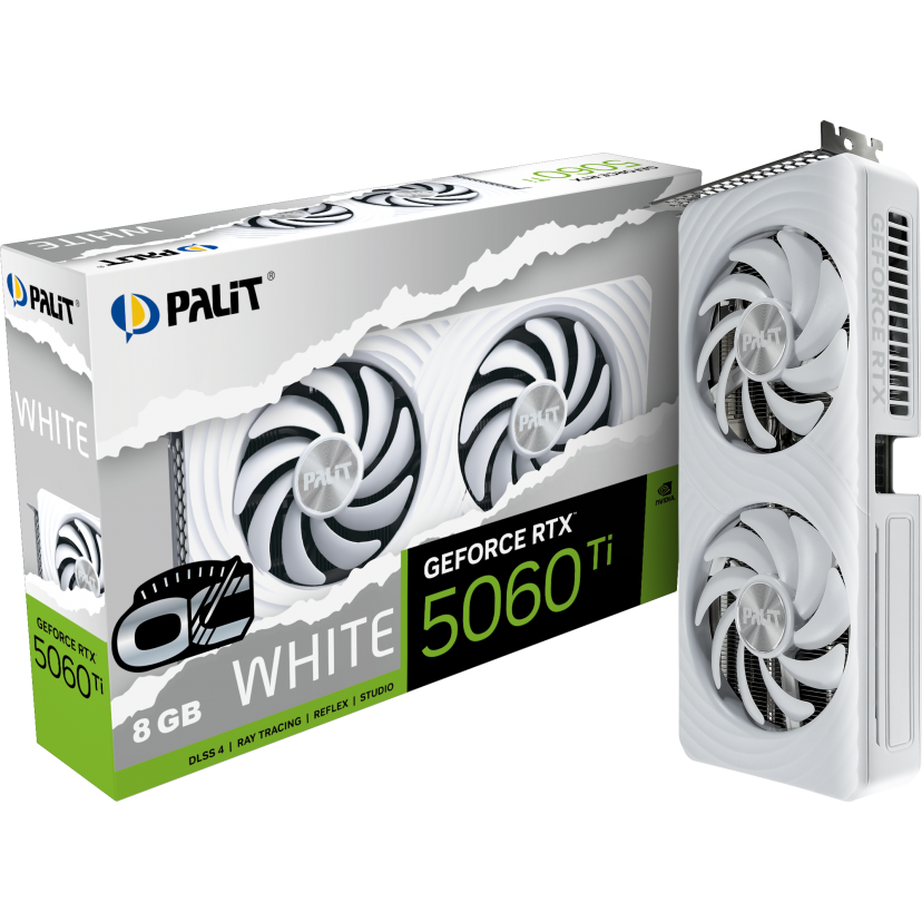 Видеокарта NVIDIA GeForce RTX 5060 Ti Palit White OC 8GB (NE7506TU19P1-GB2062M) — изображение 3