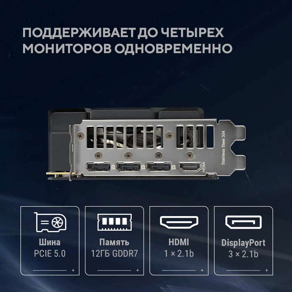 Видеокарта NVIDIA GeForce RTX 5070 ASUS OC 12GB (DUAL-RTX5070-O12G) — изображение 3