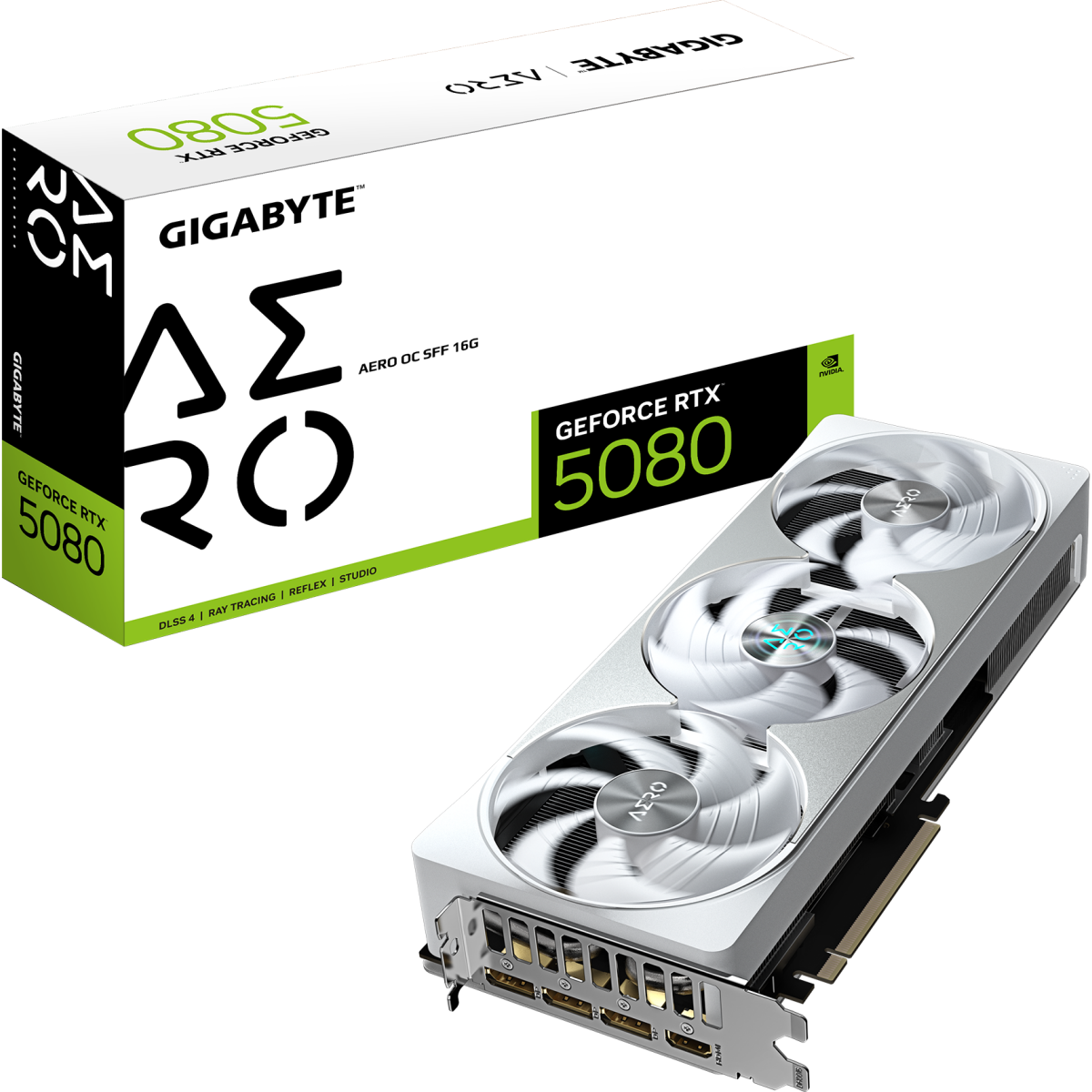 Видеокарта NVIDIA GeForce RTX 5080 Gigabyte AERO OC SFF 16GB (GV-N5080AERO OC-16GD) — изображение 2