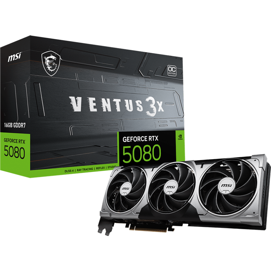 Видеокарта NVIDIA GeForce RTX 5080 MSI OC 16GB (RTX 5080 16G VENTUS 3X OC) — изображение 7