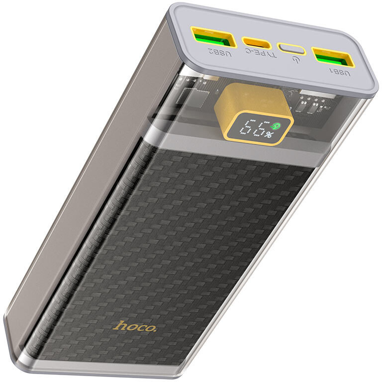 Внешний аккумулятор HOCO J103A Discovery Edition Grey — изображение 5