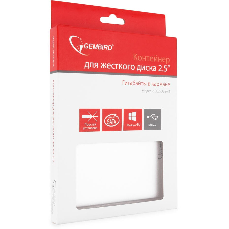 Внешний корпус для HDD Gembird EE2-U2S-41 Silver — изображение 5