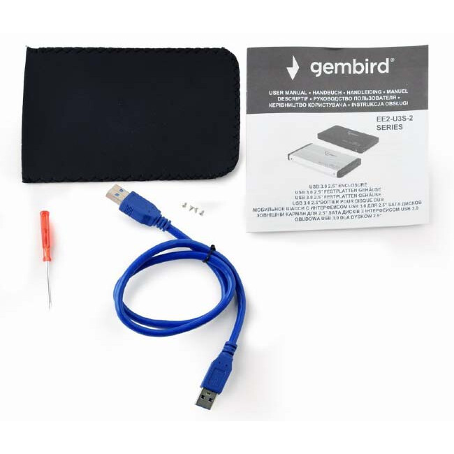 Внешний корпус для HDD SATA 2.5” Gembird EE2-U3S-2-B — изображение 3
