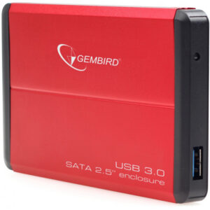 Внешний корпус для HDD SATA 2.5” Gembird EE2-U3S-2-R