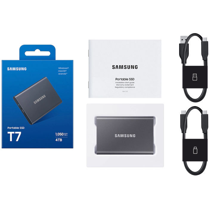 Внешний накопитель SSD 4TB Samsung T7 (MU-PC4T0T) — изображение 5