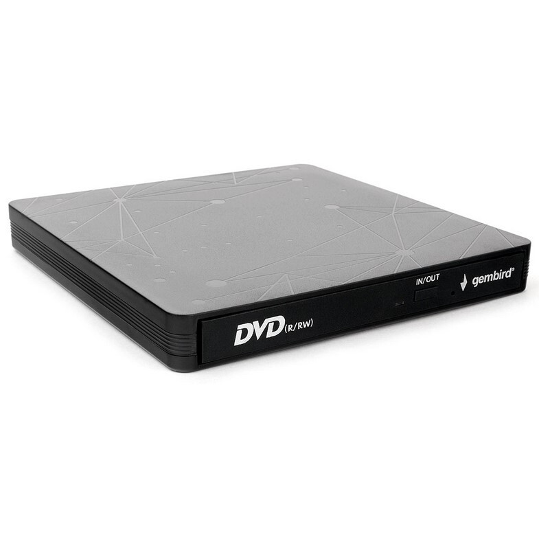 Внешний оптический привод Gembird DVD-USB-03C Black RTL — изображение 3