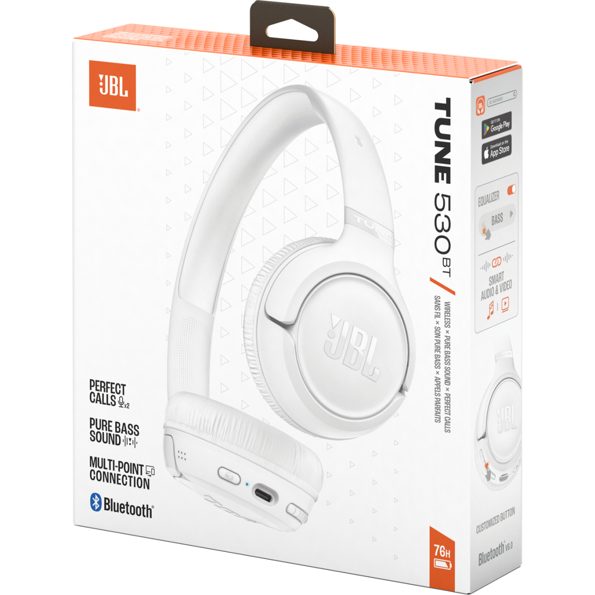 Гарнитура JBL Tune 530BT White — изображение 8
