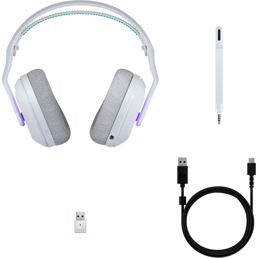 Гарнитура Logitech G522 LightSpeed White — изображение 6