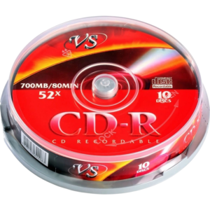 Диск CD-R VS 700MB 52x Cake Box (10 шт.) (VSCDRCB1001)
