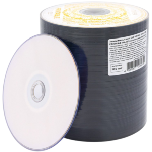Диск DVD-R Mirex 4.7GB 16x Shrink Printable Full (100 шт.) (UL130088A1T)