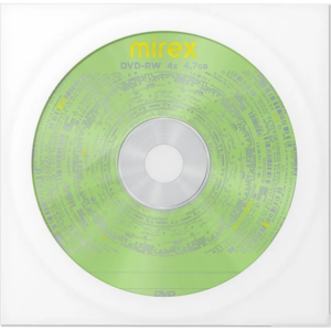 Диск DVD-RW Mirex 4.7GB 4x Paper Cover (1 шт.) (UL130032A4C)