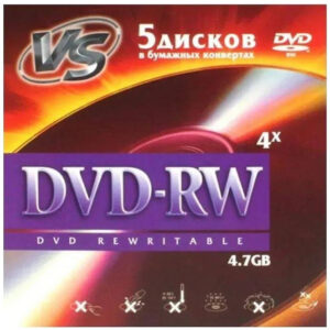Диск DVD-RW VS VSDVDRWK501