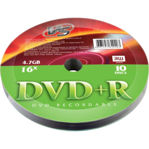 Диск DVD+R VS 4.7GB 16x Shrink (10 шт.) (VSDVDPRS1001)