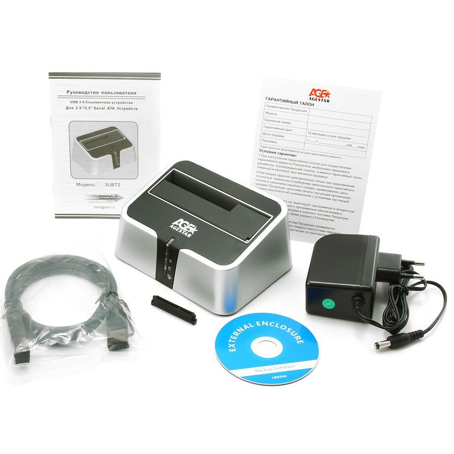 Док-станция для HDD AgeStar 3CBT2(6G) Silver — изображение 3