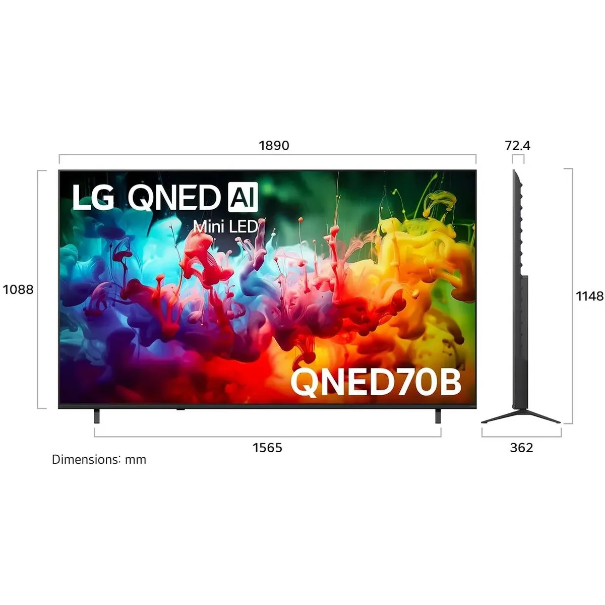 ЖК телевизор LG 85" 85QNED70B6A — изображение 2