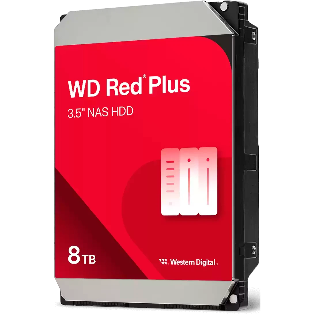 Жёсткий диск 8TB SATA-III WD Red Plus (WD80EFPX)