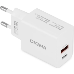 Зарядное устройство сетевое Digma DGW2D0F110WH