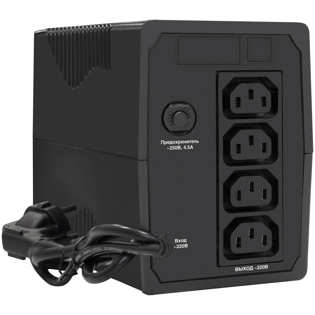 ИБП ExeGate Power Back BNB-600.LED.AVR.4C13 — изображение 2