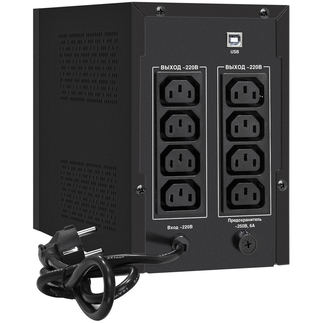 ИБП ExeGate SpecialPro UNB-1500.LED.AVR.8C13.USB — изображение 2