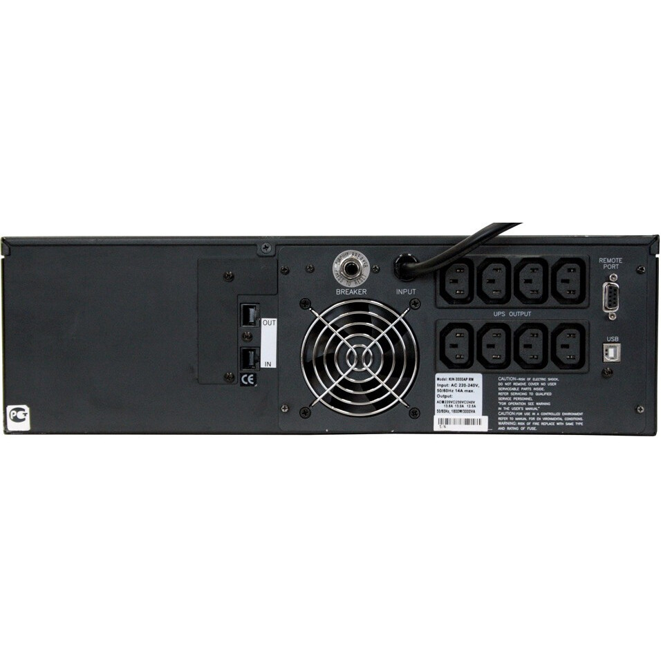 ИБП Powercom King Pro RM KIN-3000AP LCD (3U) — изображение 2
